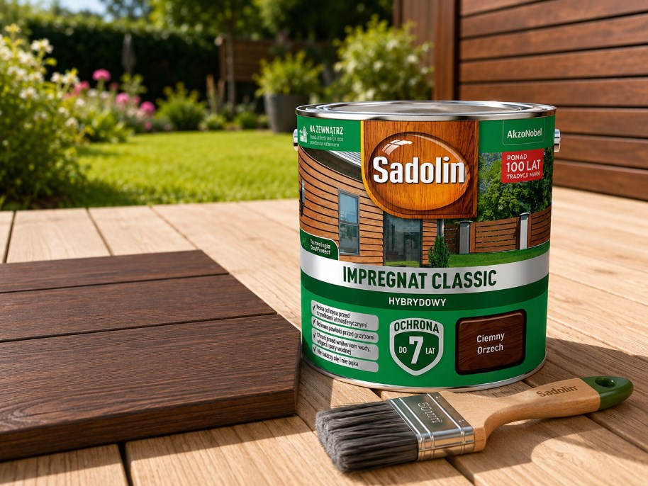 Sadolin Classic Hybrydowy Ciemny Orzech 0,75 l